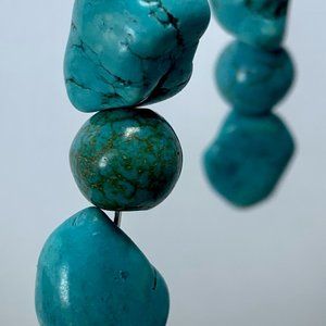 NWT Styled by Christa handmade turquoise drop earrings